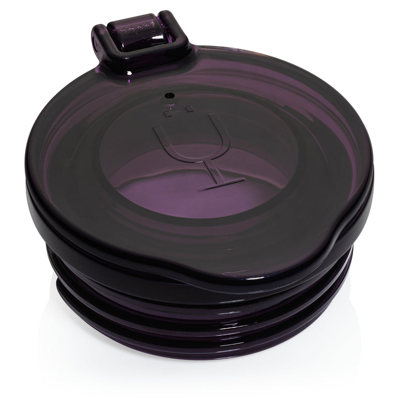 Champagne Flute Replacement Lids | (Clear, Purple & Black) - Clean Straw Carry