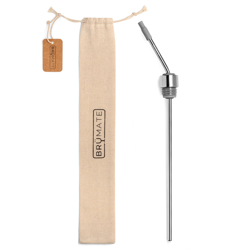 Winesulator TM Infinity Straw | Stainless - Secure Bottle Cover