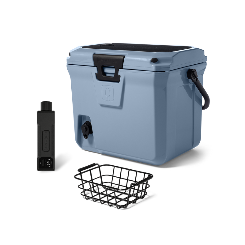 Br Tank 20-Quart Grab + Go Cooler Bundle | Denim - Clean Table Bundle
