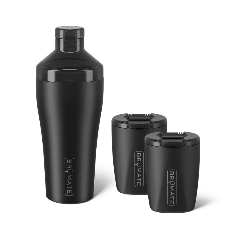 Cocktail Shaker + Rocks Bundle | Matte Black | 22/12oz - Active Pack