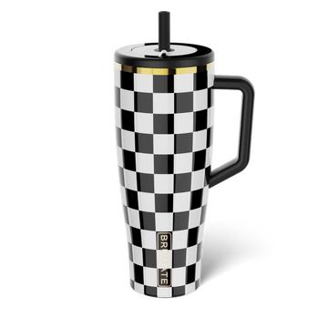 Era 40oz | Black & White Checker - Smooth Weekend Flow
