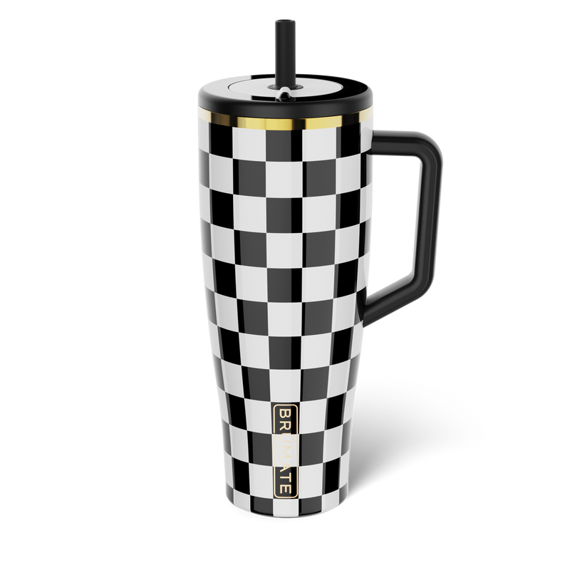 Era 40oz | Black & White Checker - Smooth Weekend Flow