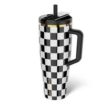 Era Flip 40oz | Black & White Checker - Road Home Bottle