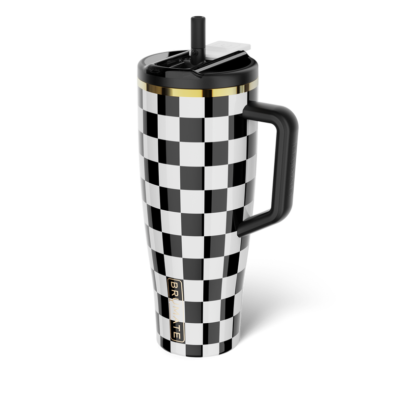 Era Flip 40oz | Black & White Checker - Road Home Bottle