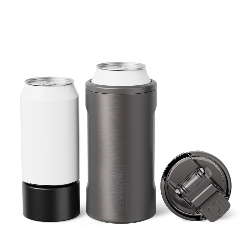 Hopsulator Trio | Black Stainless | 12/16oz Standard Cans - Daily Tailgate Grip