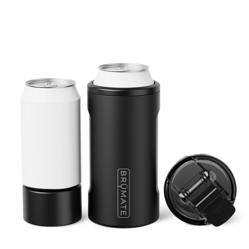 Hopsulator Trio | Matte Black | 12/16oz Standard Cans - Premium Weekend Carry