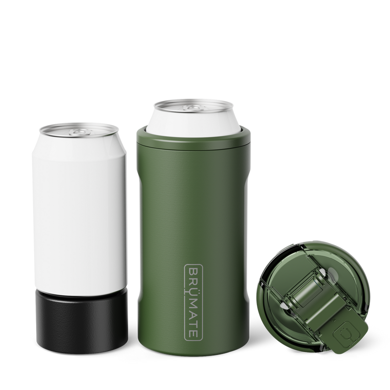 Hopsulator Trio | OD Green | 12/16oz Standard Cans - Easy Deck Sip