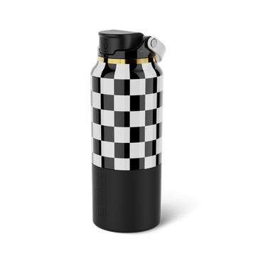 Rise 35oz | Black & White Checker - Modern Road Sip