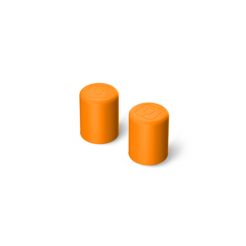 Magnetic Straw Cover | Clementine | 2-Pack - Simple Daily Guard