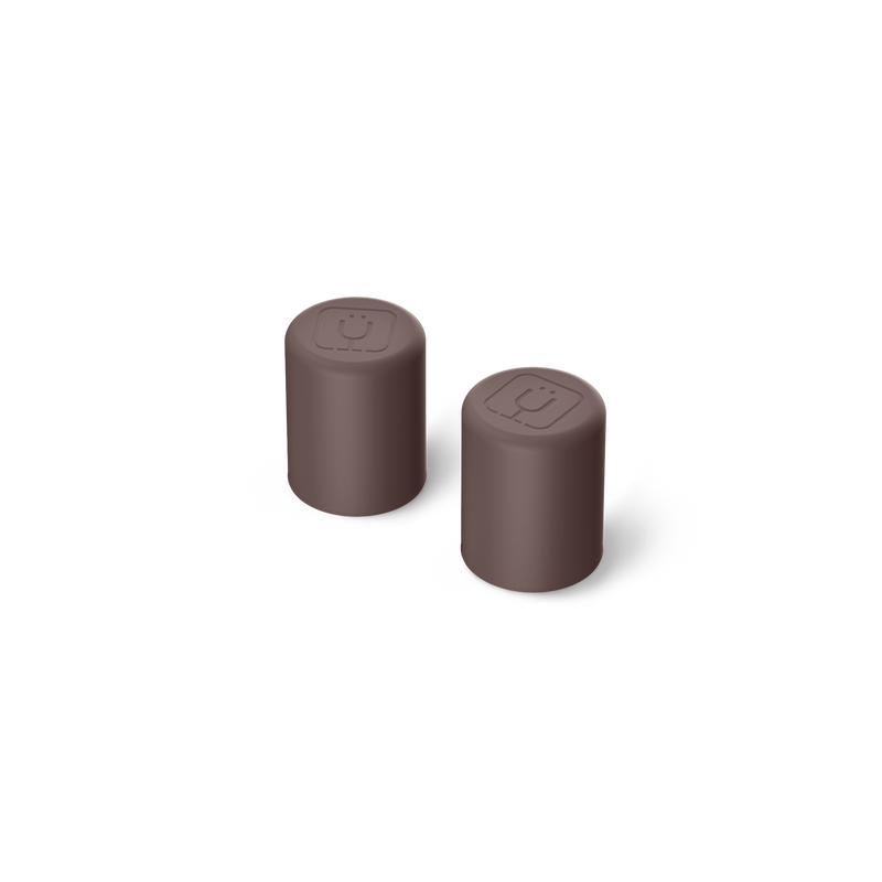 Magnetic Straw Cover | Java | 2-Pack - Desk Home Grip