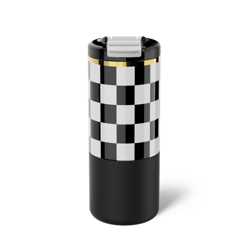 Strova 18oz | Black & White Checker - Fresh Hydration Cup