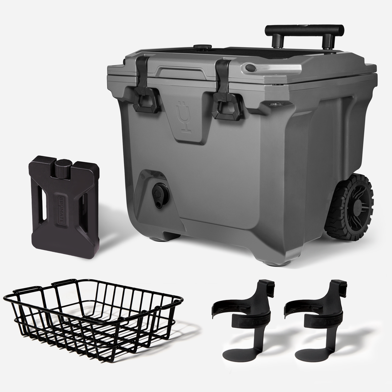 Br Tank 35-Quart Ultimate Day Trip Cooler Bundle | Charcoal - Gift Ready