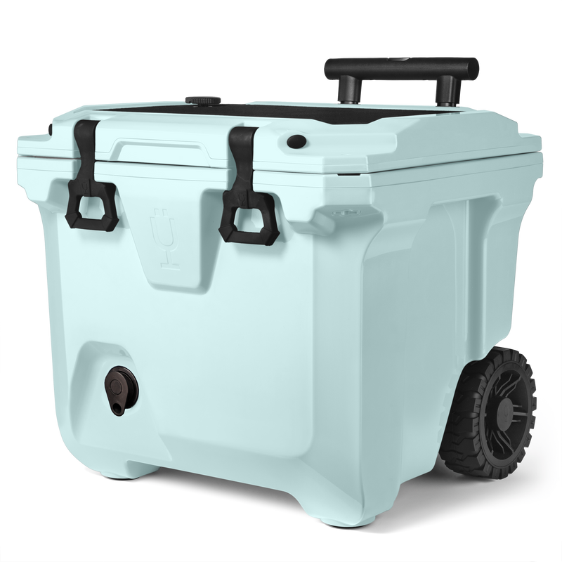 Br Tank 35-Quart Rolling Cooler | Blue Agave - Travel Picnic Carry