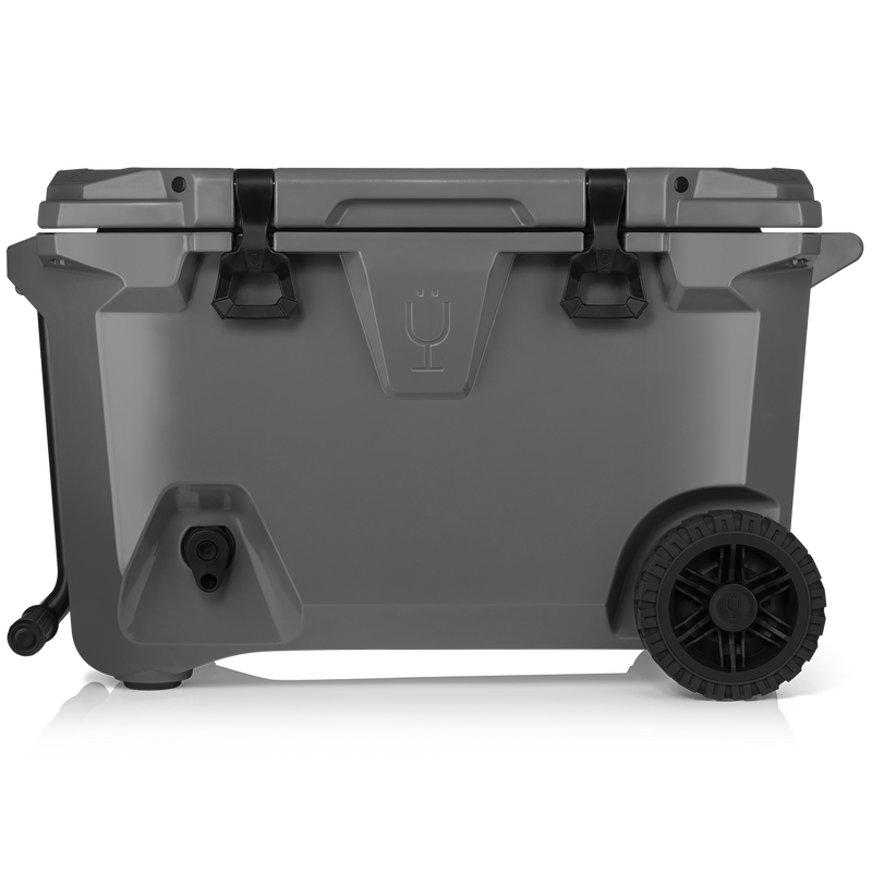Br Tank 55-Quart Rolling Cooler | Charcoal - Road Camp Cooler