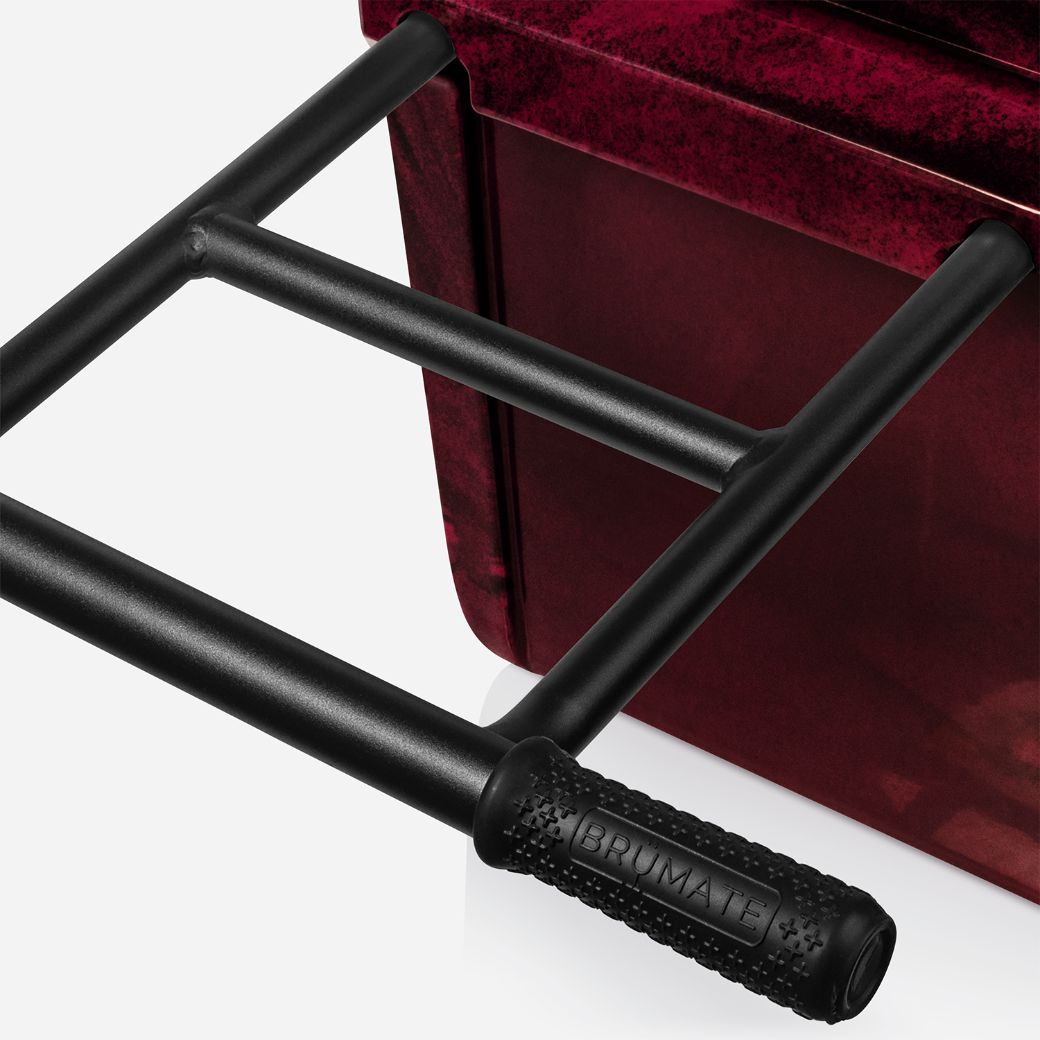 Br Tank 55-Quart Rolling Cooler | Red & Black Swirl