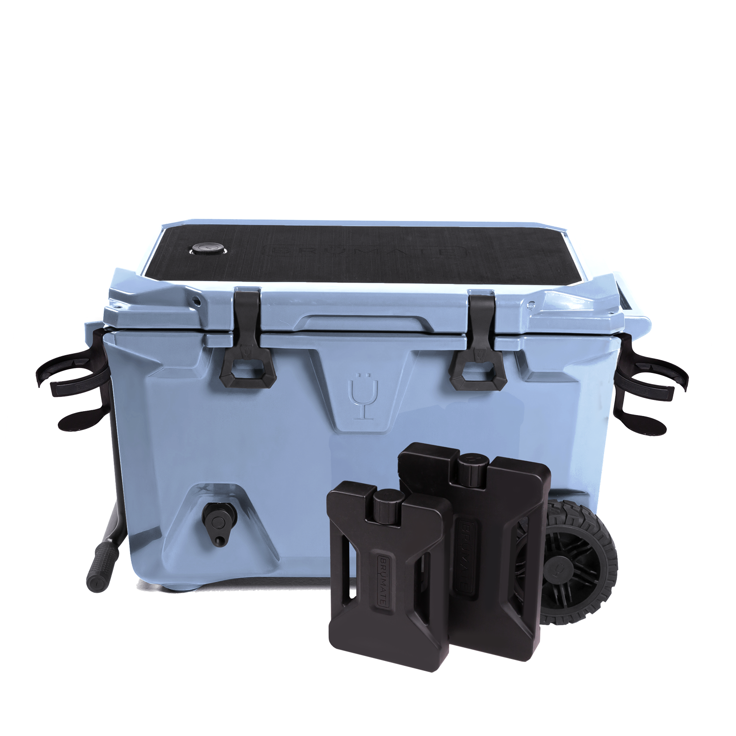 Br Tank 55-Quart Double Drink Holder Cooler Bundle | Denim