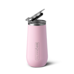 Champagne Flute | Glitter Rose Gold | 12oz