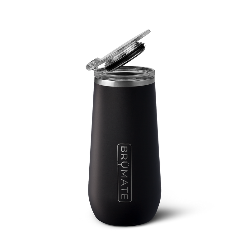 Champagne Flute | Matte Black | 12oz - Table Pour Glass